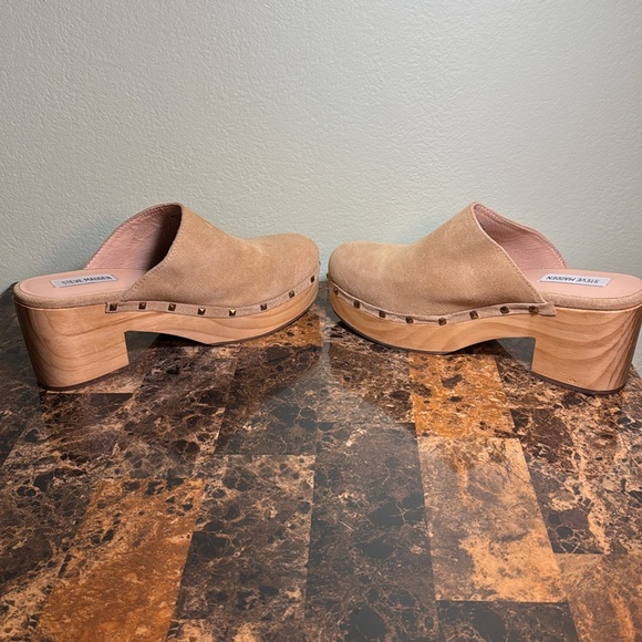 Steve Madden 11 Brooklyn-1 Leather Studded Clogs mules - Picture 6 of 12